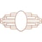 Ekena Millwork Elizabeth Wood Fretwork Pierced Ceiling Medallion, Cherry, 18"W x 9"H x 5"IW x 8 1/2"IH x 1/4"T CMWP18X09X0250EBCH - alternate 1